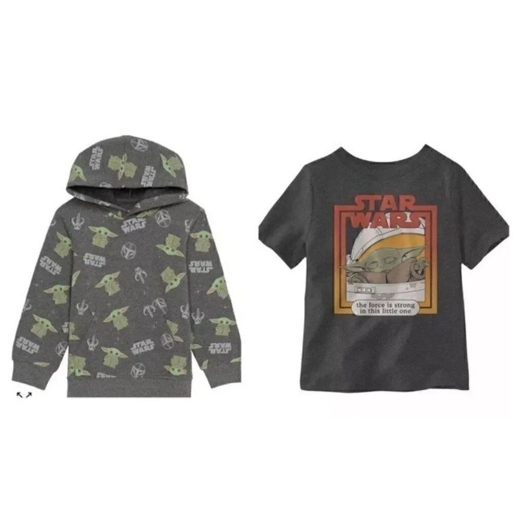 Bundle Fleece 2 Piece Set with STAR WARS One Sleeve HYBRID Toddler  Boys…